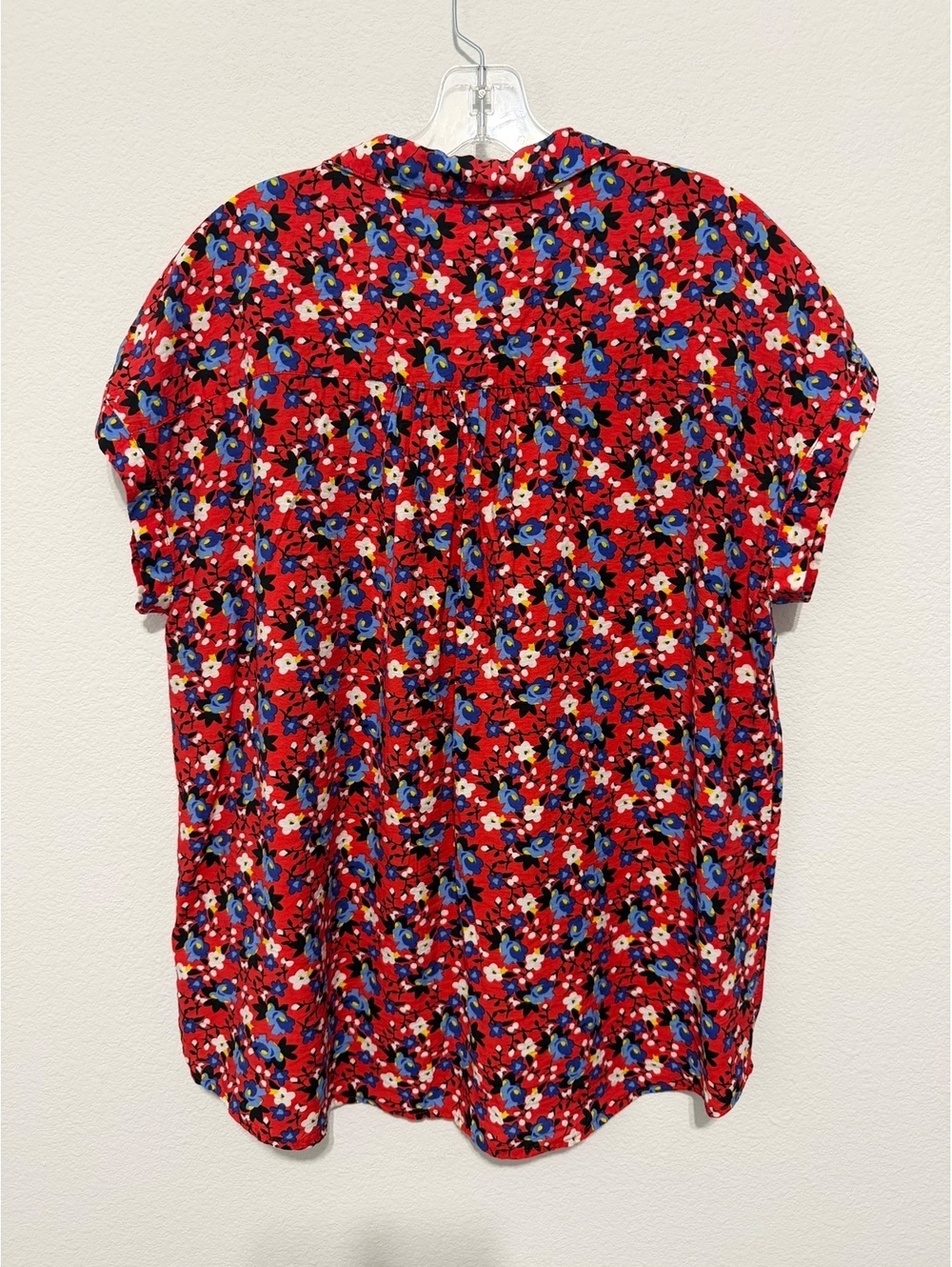 Jack’s Girlfriend Short Sleeve Button Up Collared Floral Shirt Women's Size XXL - Picture 2 of 7